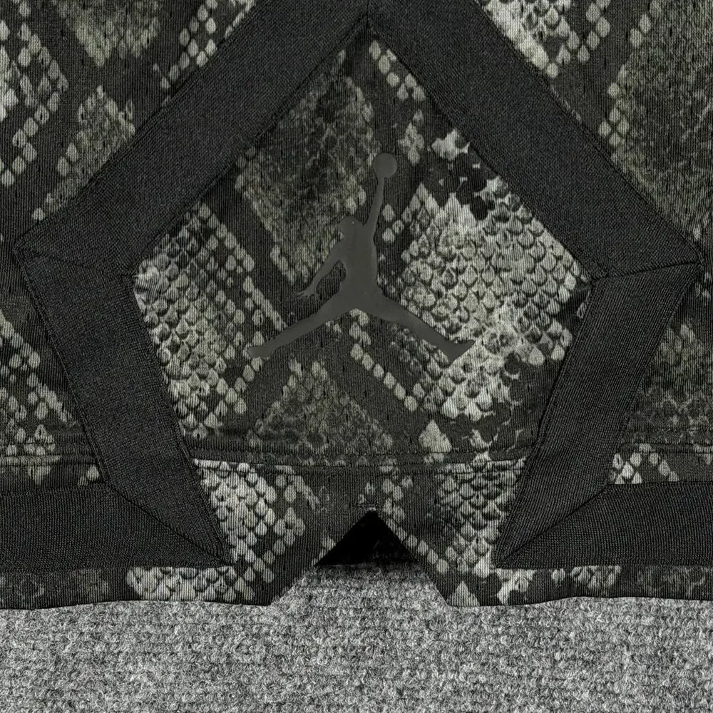 Jordan Dri-FIT Basketball Shorts Mens L Black Snakeskin Print HF9907-010 NWT